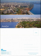 Antalya Stadtteilansicht Aerial View AK Mit 2 Luftaufnahmen 1980 - Turchia