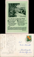 .Thüringen 2 Kinder Thüringer Wald, Liedtext, Musik, Duett DDR Postkarte 1962 - Autres & Non Classés