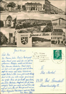 Gera DDR Mehrbild-AK Mit Puschkinplatz, Museum, Neubauten, Hochhaus 1964/1962 - Gera