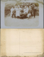 Menschen Gruppenfoto Frühe Photographie Gesellschaftsfoto 1910 Privatfoto - Unclassified