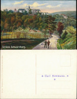 Ansichtskarte Schwarzburg Weg Zum Schloß - Künstlerkarte 1914 - Sonstige & Ohne Zuordnung