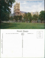 Postcard London Westminster Abbey Park And Garden Site 1920 - Autres & Non Classés