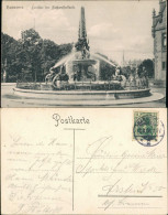 Ansichtskarte Hannover Denkmal Fontäne Flußwasserkunst Springbrunnen 1906 - Hannover