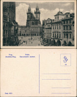 Postcard Prag Praha Altstadtring / Staroměstské Náměstí 1935 - Czech Republic