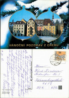 Postcard Eger Cheb Marktplatz - Weihnachten 1981 - Czech Republic