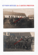 CP NON SITUEE-2x CARTES PHOTOS Allemandes-GUERRE 14-18-1 WK-Militaria- - War 1914-18