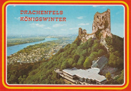 1 AK Germany / NRW * Der Drachenfels Bei Königswinter Mit Der Burgruine Drachenfels Im Siebengebirge S. Auch Rückseite * - Königswinter