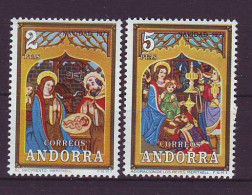 ANDORRA Spanish 86-87,unused - Natale
