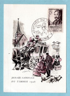 Carte Maximum 1948 - Journée Du Timbre 1948 - Etienne Arago - YT 794 - Paris (Petit Format 14 Cm X 10 Cm) - 1940-1949