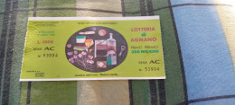 BIGLIETTO LOTTERIA DI AGNANO 1981 - Lottery Tickets