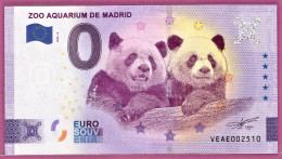 0-Euro VEAE 06 2022 ZOO AQUARIUM DE MADRID - PANDA BÄR - Privatentwürfe