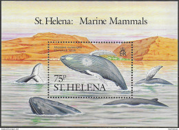 1987 St Helena Marine Mammals MNH S.G. N. MS 513 - Andere & Zonder Classificatie