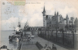 Belgique Antwerpen Anvers - Ponton Emplacement Des Steamers Wilford Bateau Steamer CPA + Timbre Timbres Cachet 1907 - Antwerpen