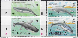 1987 St Helena Marine Mammals 4v. MNH S.G. N. 509/12 - Sonstige & Ohne Zuordnung