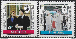 1986 St Helena Royal Wedding 2v. MNH S.G. N. 486/87 - Andere & Zonder Classificatie