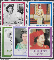 1986 St Helena Birthday Of Queen Elizabeth II 5v. MNH SG N. 477/81 - Andere & Zonder Classificatie