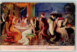 39179431 - Restaurant Parisien (Fourrures Revillon Freres Art Deco Mode  AK - Universal Exhibitions