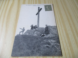 CPA Salins-les-Bains (39).La Croix Du Mont Poupet - Carte Animée, Oblitérée Le 03/03/1918. - Altri & Non Classificati