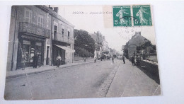 Carte Postale Ancienne ( AA10  )  De Digoin , Avenue De La Gare ( Petite Déchirure Et Un Pli Sur La Carte ) - Digoin