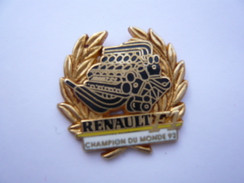 Pin S ARTHUS BERTRAND RENAULT CHAMPION DU MONDE  92 - Arthus Bertrand