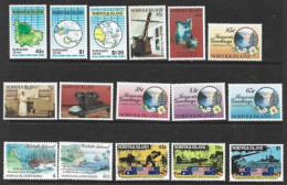 Année  1991,  16 Timbres Neufs/mint ** - Isola Norfolk