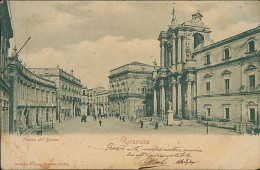 SIRACUSA - PIAZZA DEL DUOMO - EDIZIONE ROMMLER & JONAS - SPEDITA 1902 (20982) - Siracusa