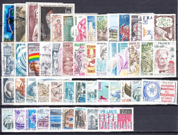 France (années 70) Lot  De 50 Timbres Grands Formats Oblitérés Différents (lot 1) - Used Stamps