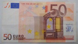 Billet 50 Euros 2002 Série Z Signé Jean-Claude Trichet - 50 Euro