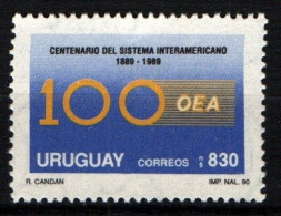 1991 Uruguay Organization Of American States Cent. OEA Emblem  #1360 ** MNH - Uruguay