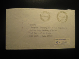 LOURENÇO MARQUES 1965 To New York USA Registered Air Mail Cancel Cover Moçambique MOZAMBIQUE Portugal Colonies - Mozambique