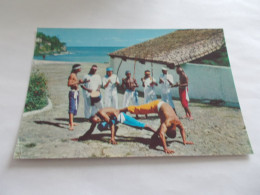 SALVADOR  DE BAHIA ( BRESIL BRASIL ) CAPOEIRA LUTA OU JOGO EM FORMA DE DANCA  TRES ANIMEES 1972 - Salvador De Bahia