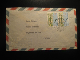 BEIRA 1966 To Figueira Da Foz Fontela Refinery Sonarep Air Mail Cancel Cover Moçambique MOZAMBIQUE Portugal Colonies - Mosambik