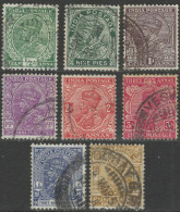 India. 1932-36 KGV. 8 Used Values To 6a. Mult Star W/M SG 232etc. M5149 - 1911-35 Roi Georges V