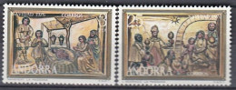 SPANISH ANDORRA 105-106,unused - Natale