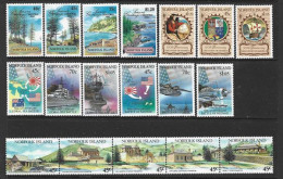 Année  1992,  18  Timbres Neufs/mint ** Côte 40,00 Euro (WW II.  Bataille De La Mer De Corail 1942) - Norfolk Island