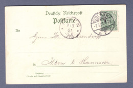 DReichspost Postkarte - Berlin NW 7.3.01 --> Ilten (CG13110-288) - Lettres & Documents