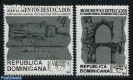 Dominican Republic 2001 UPAEP 2v, Cultural Heritage, Mint NH, History - World Heritage - U.P.A.E. - Autres & Non Classés