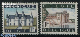Belgium 1967 Tourism 2v, Phosphor, Mint NH, Various - Tourism - Art - Castles & Fortifications - Nuovi
