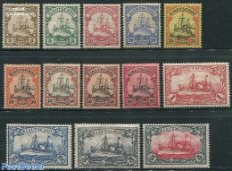 Germany, Colonies 1901 Kiautschou, Ships 13v (with Recent Attest), Unused (hinged), Transport - Ships And Boats - Schiffe