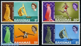 Bahamas 1968 Olympic Games 4v, Mint NH, Sport - Transport - Athletics - Olympic Games - Sailing - Ships And Boats - Athlétisme