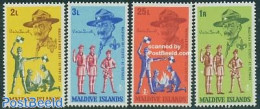 Maldives 1968 Scouting 4v, Mint NH, Sport - Scouting - Maldives (1965-...)