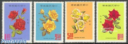 Taiwan 1969 Roses 4v, Mint NH, Nature - Flowers & Plants - Roses - Other & Unclassified