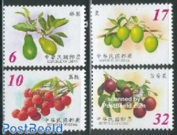 Taiwan 2002 Fruits 4v, Mint NH, Nature - Fruit - Fruit