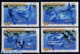 Penrhyn 2003 WWF, Fish 4v, Mint NH, Nature - Sport - Fish - World Wildlife Fund (WWF) - Diving - Fishes
