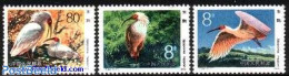 China People’s Republic 1984 Japan Ibis 3v, Mint NH, Nature - Birds - Ungebraucht