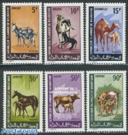 Mauritania 1968 Domestic Animals 6v, Mint NH, Nature - Animals (others & Mixed) - Camels - Cattle - Horses - Other & Unclassified