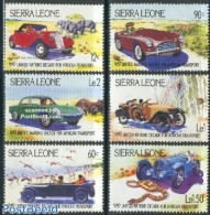 Sierra Leone 1984 African Transport 6v, Mint NH, Nature - Transport - Animals (others & Mixed) - Birds - Cat Family - .. - Voitures