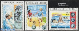 Chad 1971 Olympic Games 3v, Mint NH, Sport - Olympic Games - Swimming - Andere & Zonder Classificatie