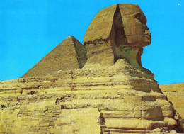 *CPM - EGYPTE - GIZEH - Le Grand Sphinx Et La Pyramide De Kephren - Gizeh