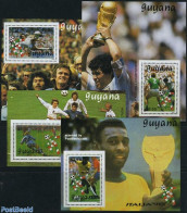 Guyana 1989 World Cup Football Italy 4 S/s, Mint NH, Sport - Football - Guyana (1966-...)